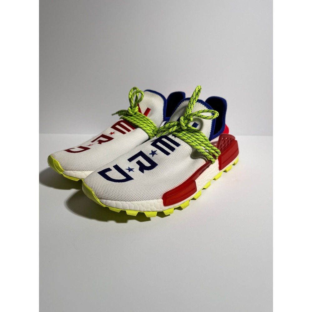 Adidas Pharrell Williams NMD Human Race NERD Mens 12.5 Cream White B37704‎
